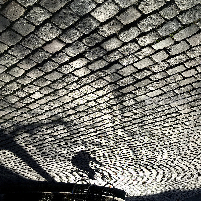 哥本哈根的鹅卵石自行车