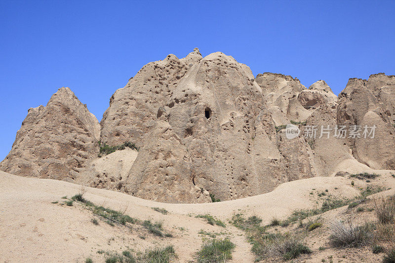 土耳其卡帕多西亚Dervet山谷的岩层