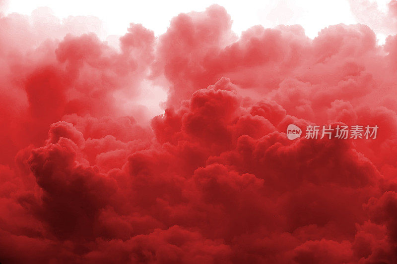 红色天空抽象背景