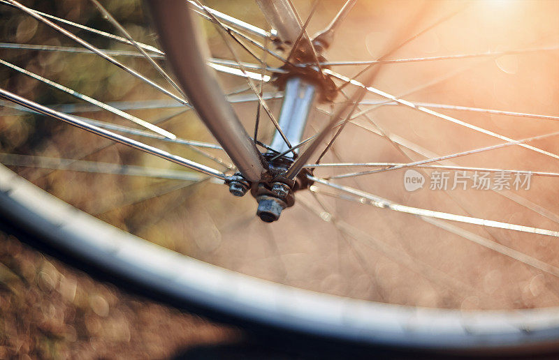 自行车的前轮。