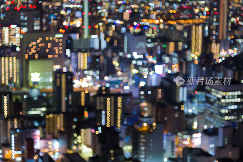 夜迷离散景光城闹市