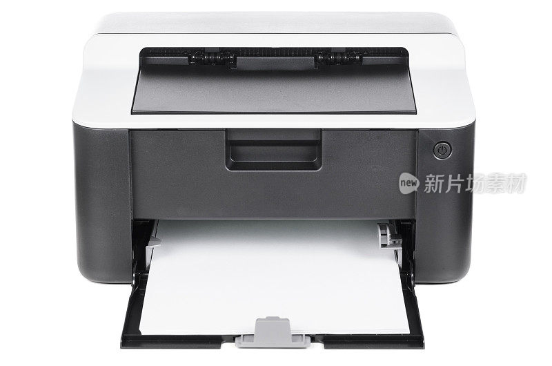 紧凑的打印机孤立