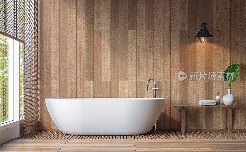 现代现代浴室3d渲染图像