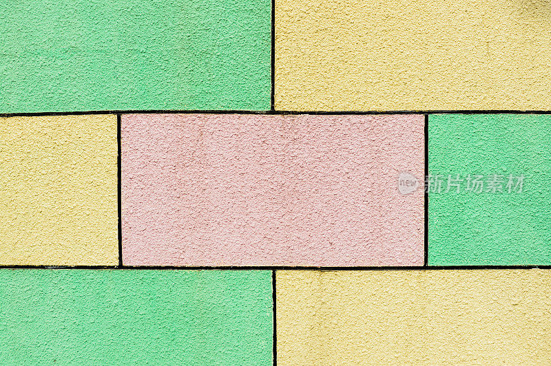 彩色背景-水泥砖
