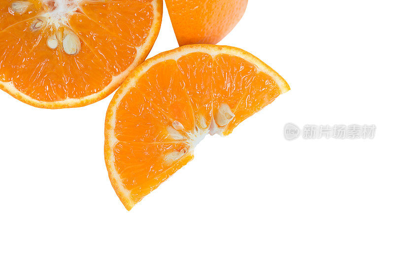 橙色水果。