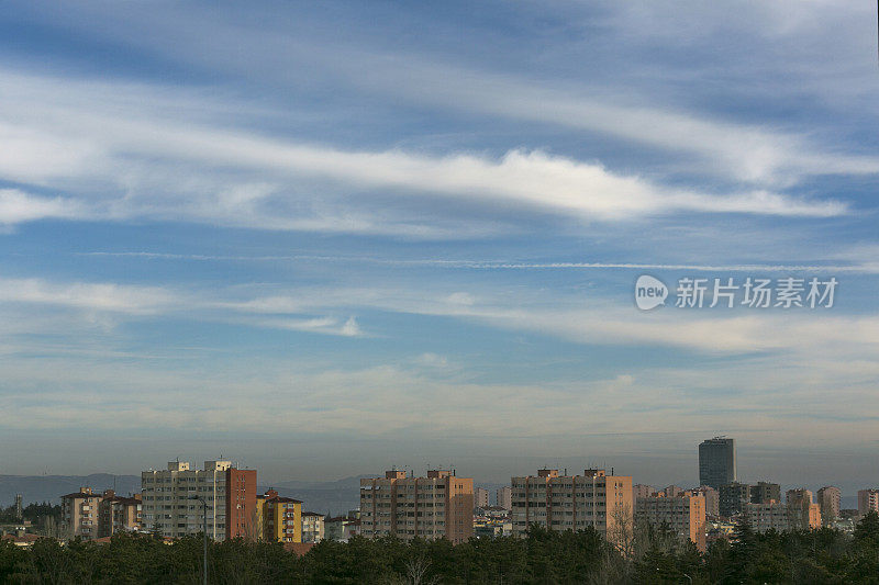 现代住宅公寓和城市景观在cankaya安卡拉土耳其