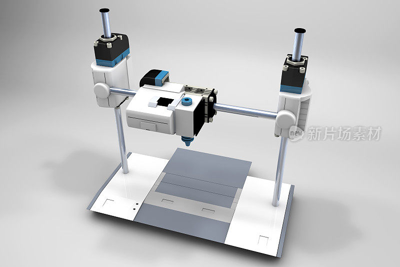 3D打印机准备打印