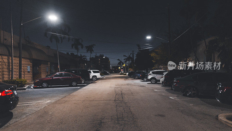 街，迈阿密，夜，神秘
