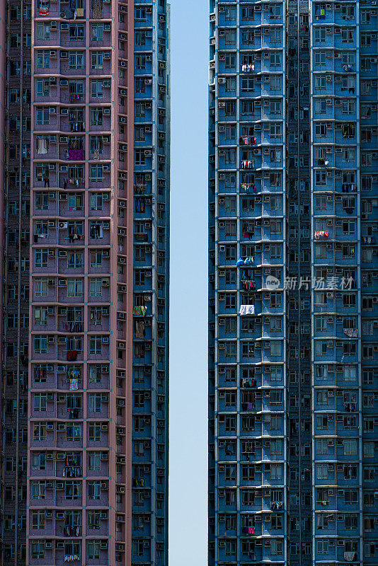 香港拥挤的房屋