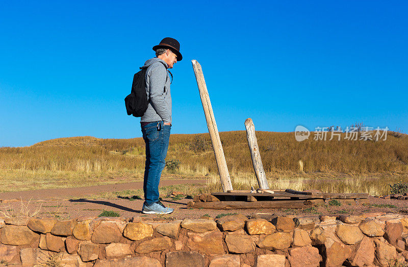 佩科斯，NM:基瓦佩科斯国家历史公园的游客