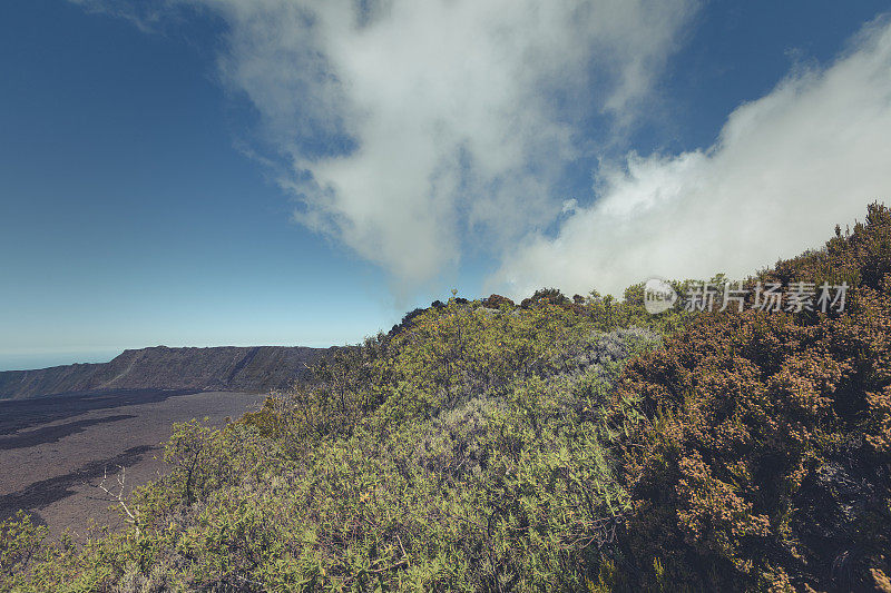 留尼汪岛火山口