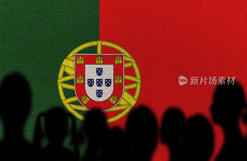 葡萄牙国旗剪影