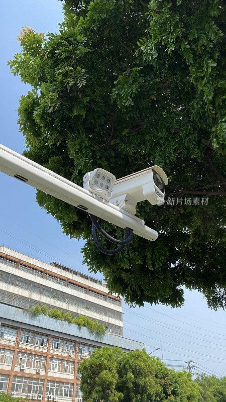 城市安全系统，监控摄像头