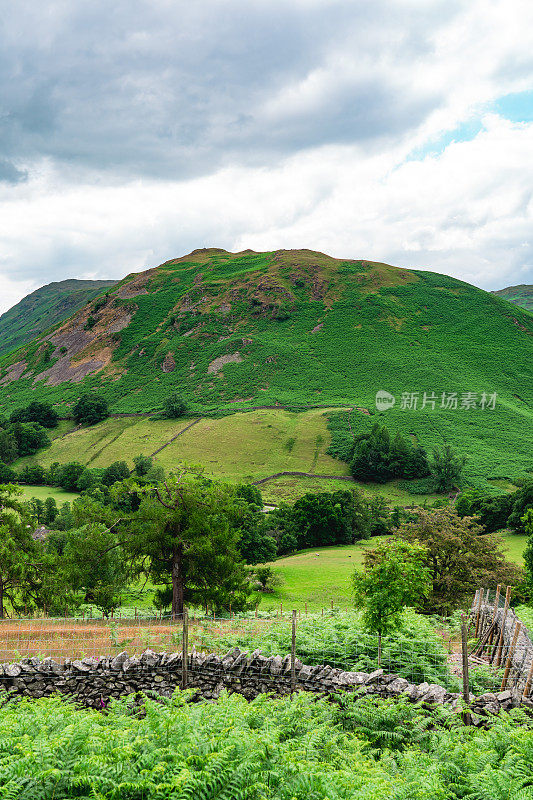 英格兰湖区田园诗般的乡村