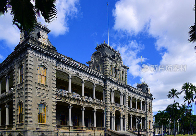 伊奥拉尼宫(1882年)，夏威夷瓦胡岛檀香山