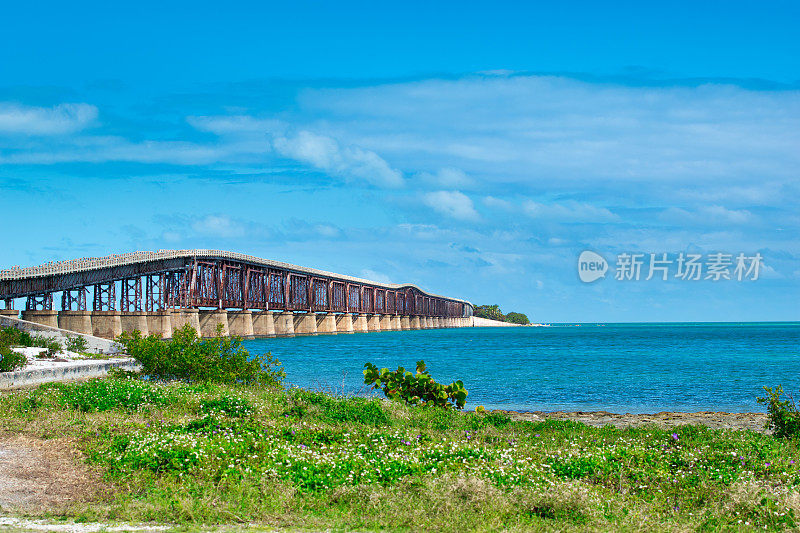 佛罗里达马蹄滩的海外公路桥