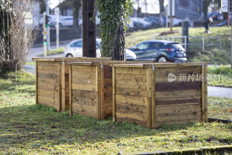 木质堆肥，用于绿色循环利用