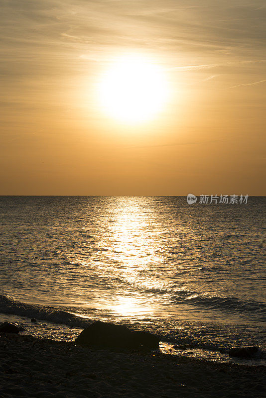 波罗的海旁的日落