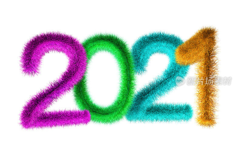新年快乐:2021年。