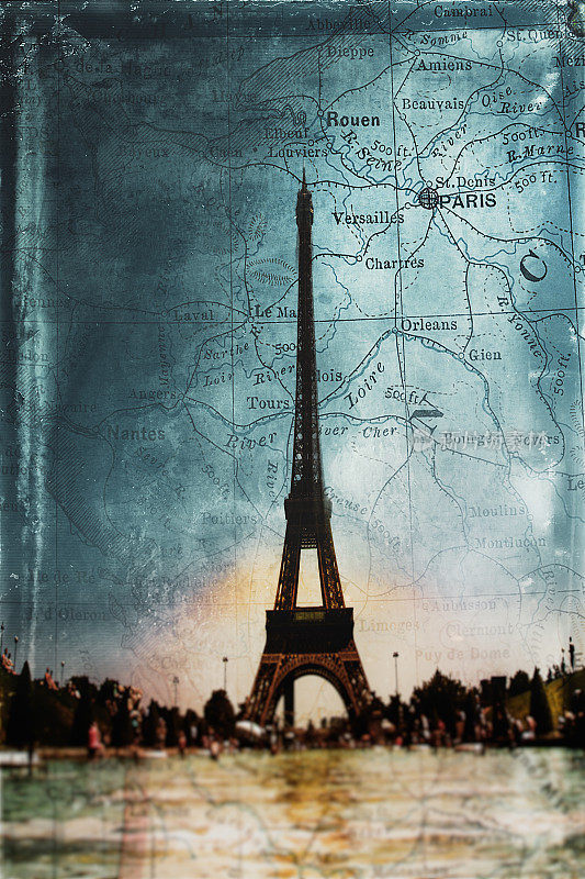 巴黎，法国-埃菲尔铁塔