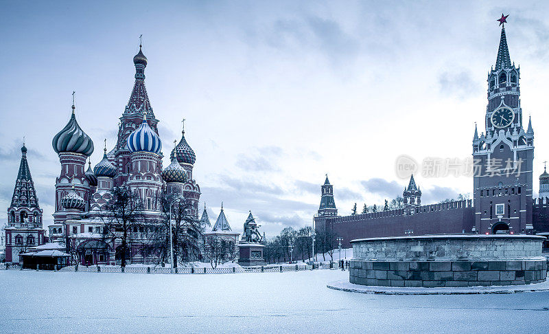 莫斯科红场上的圣巴西尔大教堂