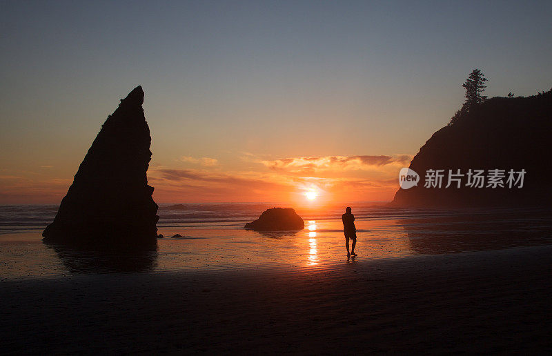 红宝石海滩的日落