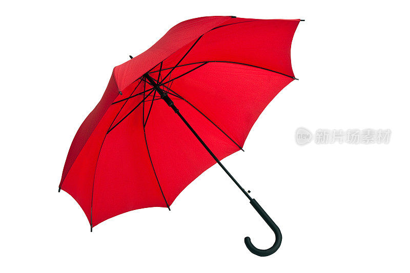 红色伞与剪切路径