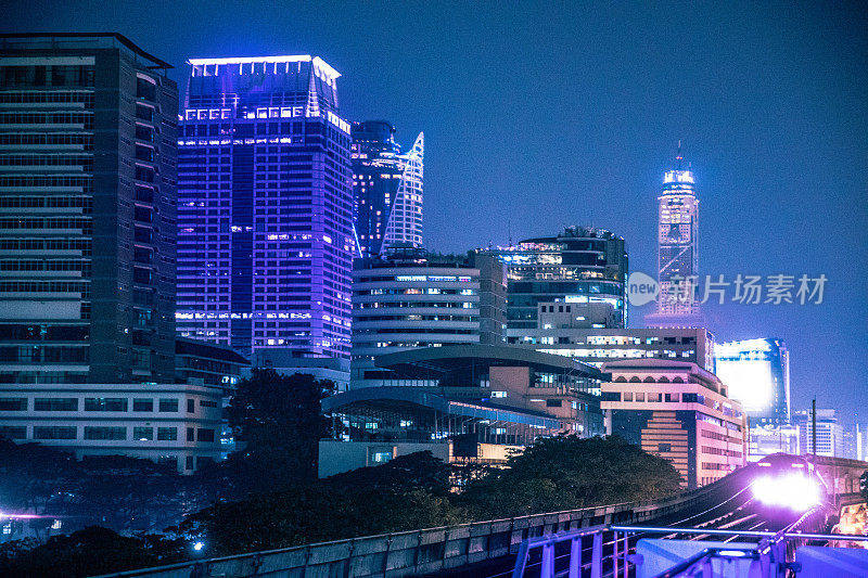 曼谷城市景观，市区天际线