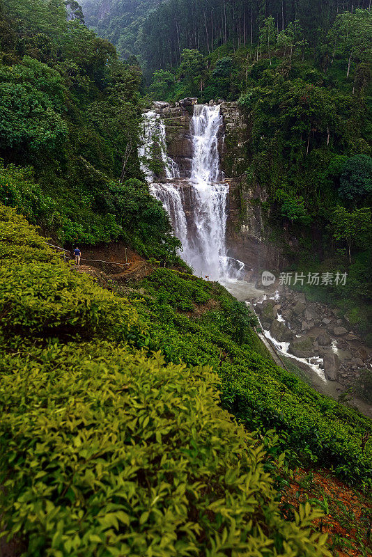 斯里兰卡的兰博达瀑布