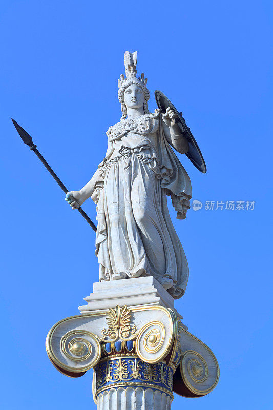 雅典学院的雅典娜雕像