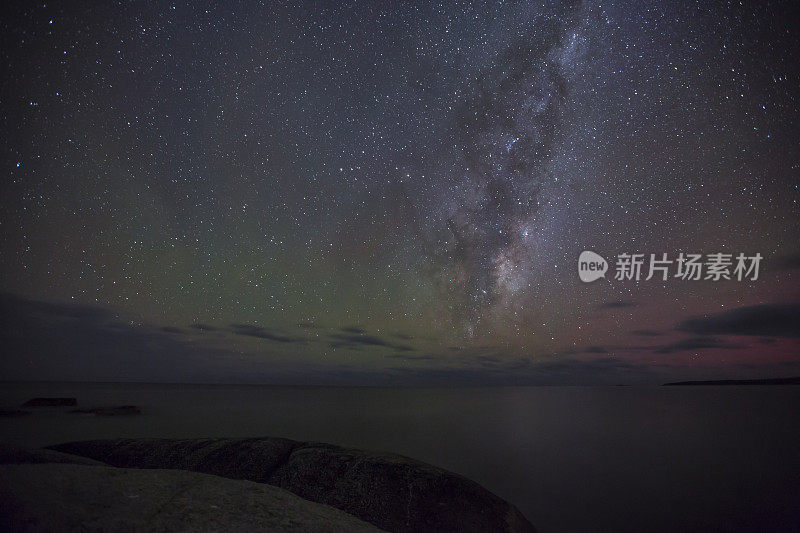 银河系和南极光