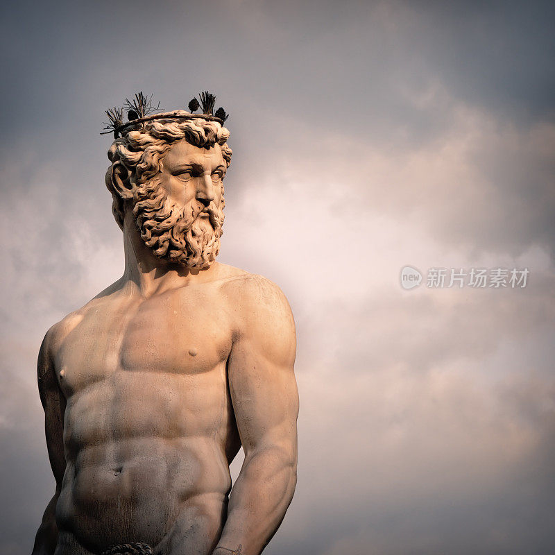 意大利佛罗伦萨Ammannati的海王星雕像
