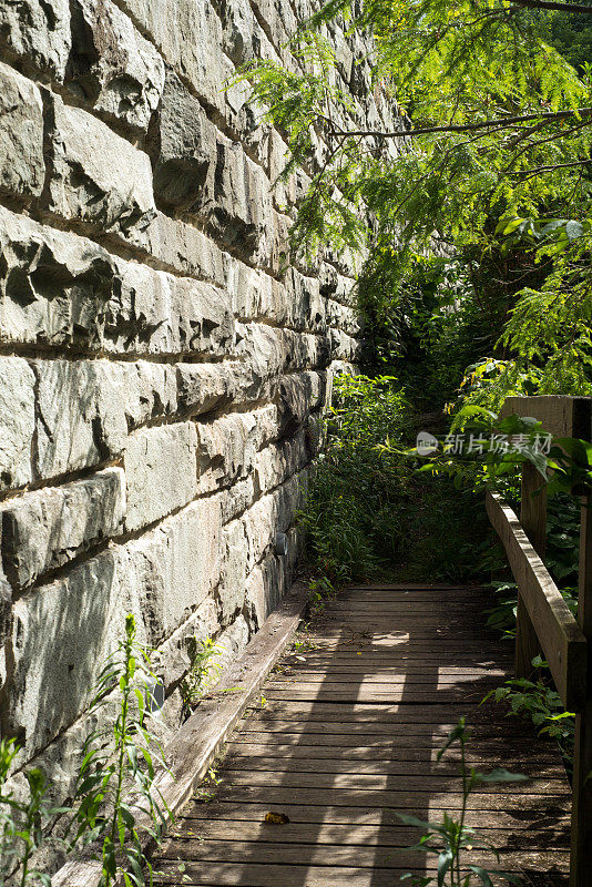 蓝岭公园路的石头部分