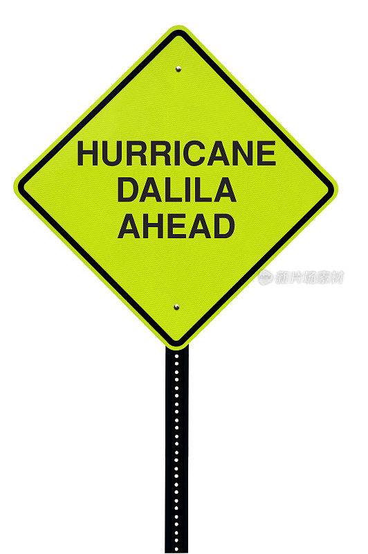 飓风达莱拉路标