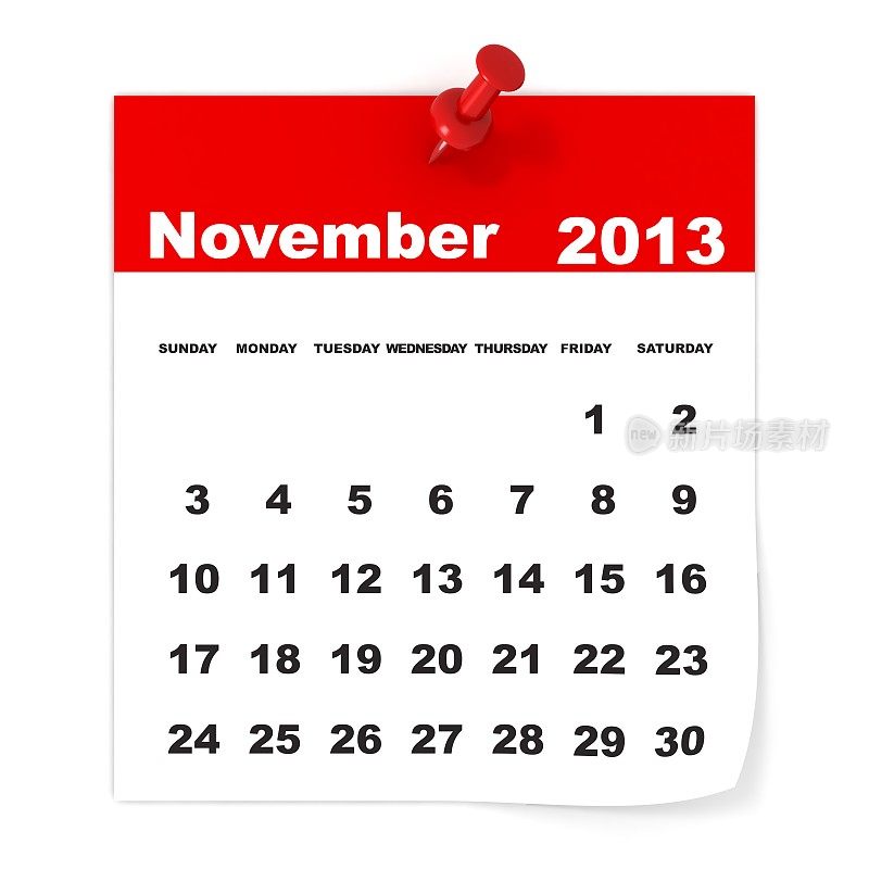 2013年11月——日历系列