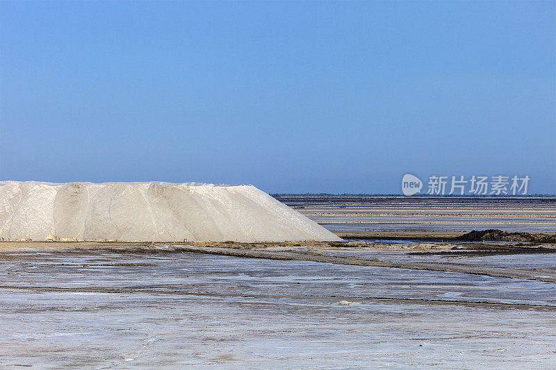 Camargue，盐蒸发池-法国