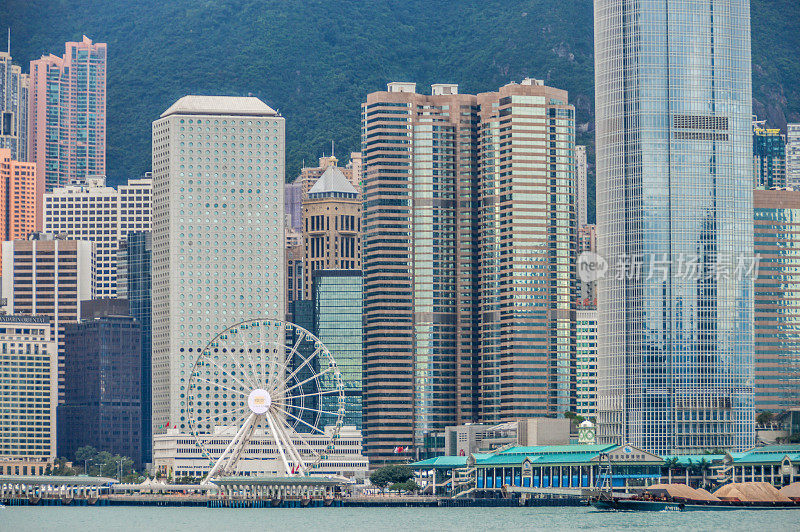 香港的城市景观和天际线