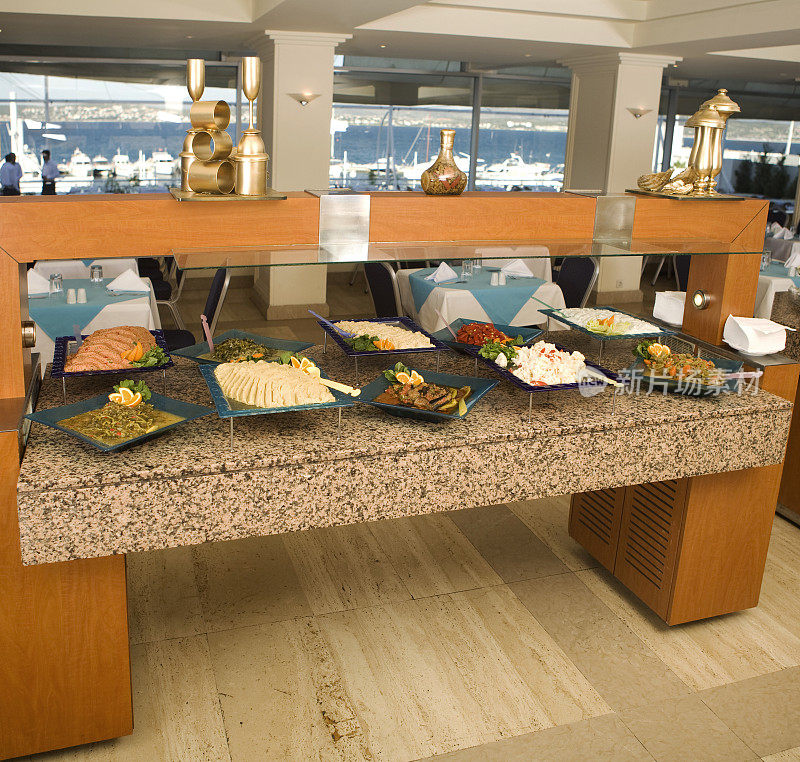 豪华酒店的自助餐
