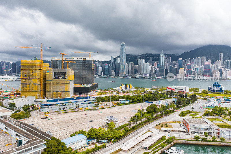 西九龙及维多利亚港全景