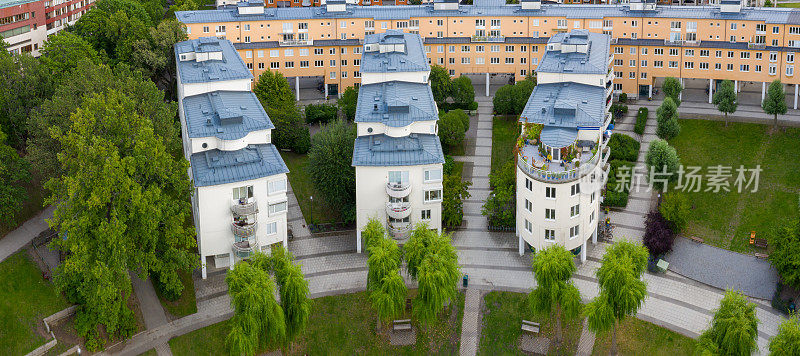 斯德哥尔摩市中心的公寓楼