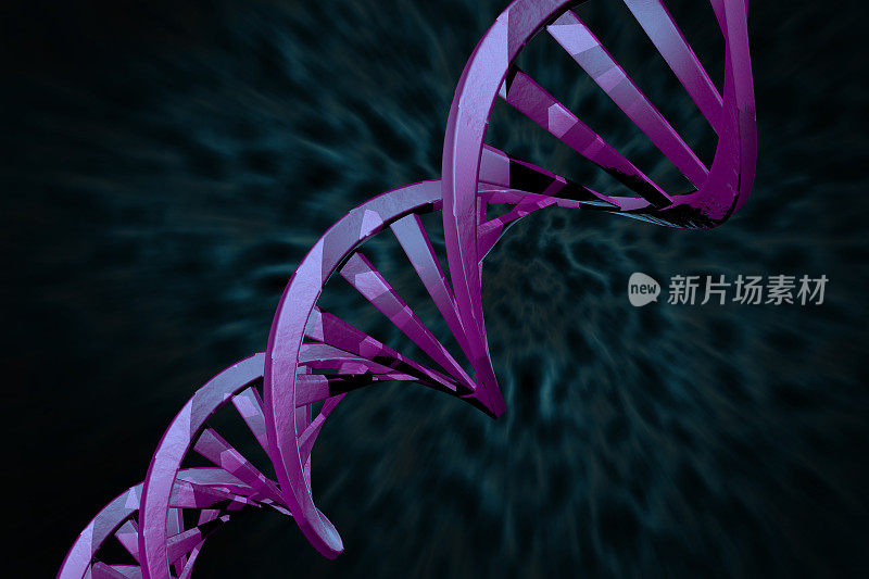 DNA链3D插图