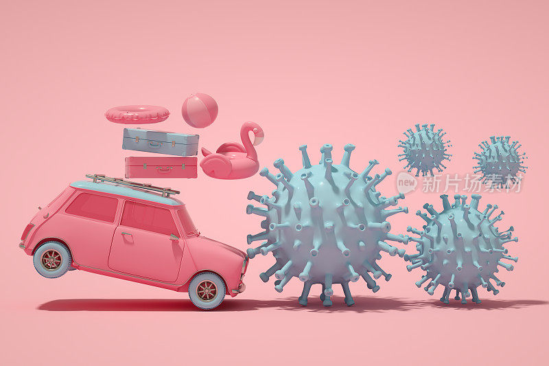 暑假、3D汽车和病毒的病毒阻止