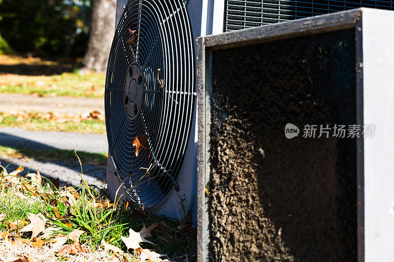 来自空气处理程序的脏过滤器集中在过滤器上