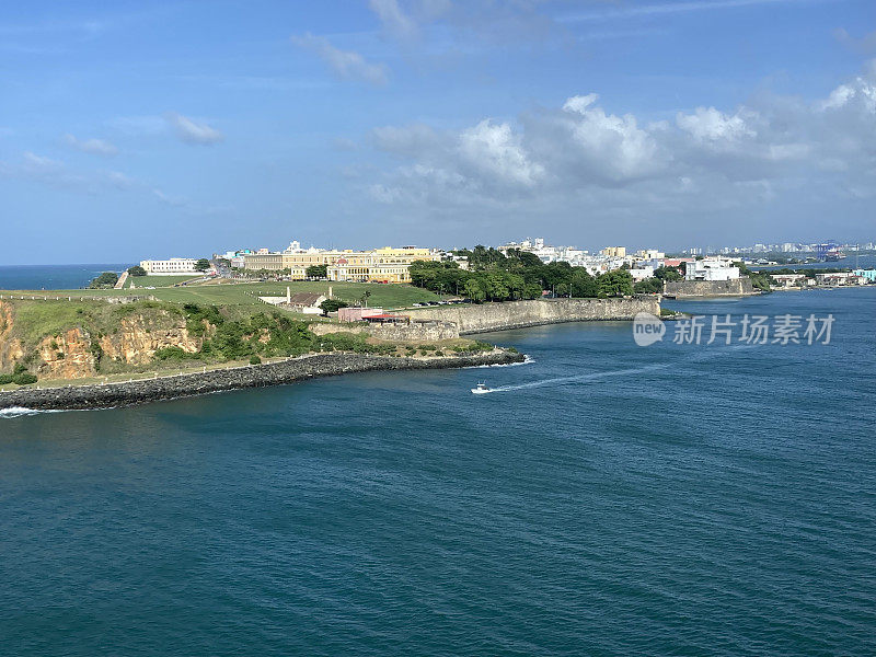 波多黎各-圣胡安老城从海上