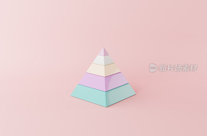 蜡笔金字塔图在3D