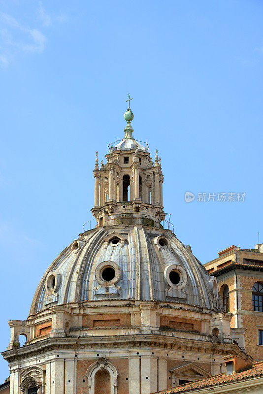 圣玛利亚教堂的圆顶，罗马，意大利