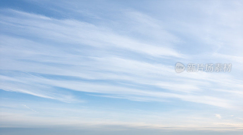 美丽无云空蓝天全景背景