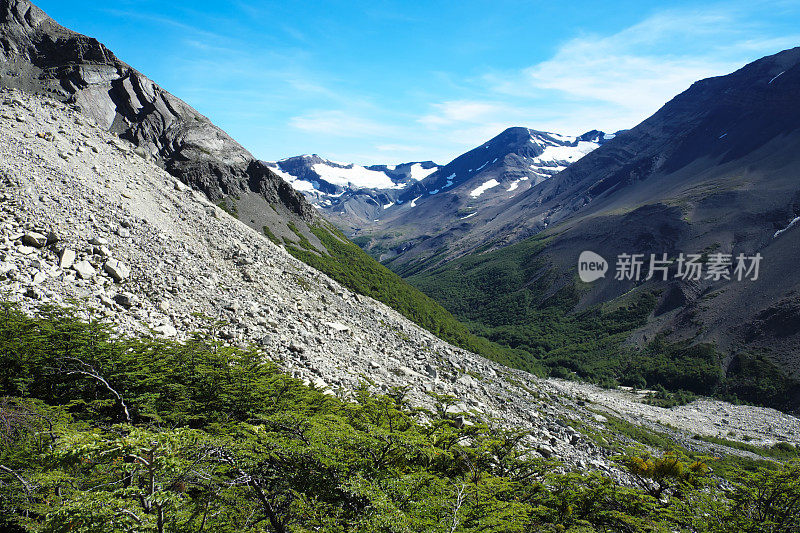 巴塔哥尼亚的山地景观