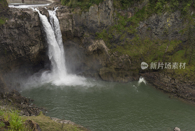 斯诺夸尔米瀑布华盛顿州历史地标瀑布