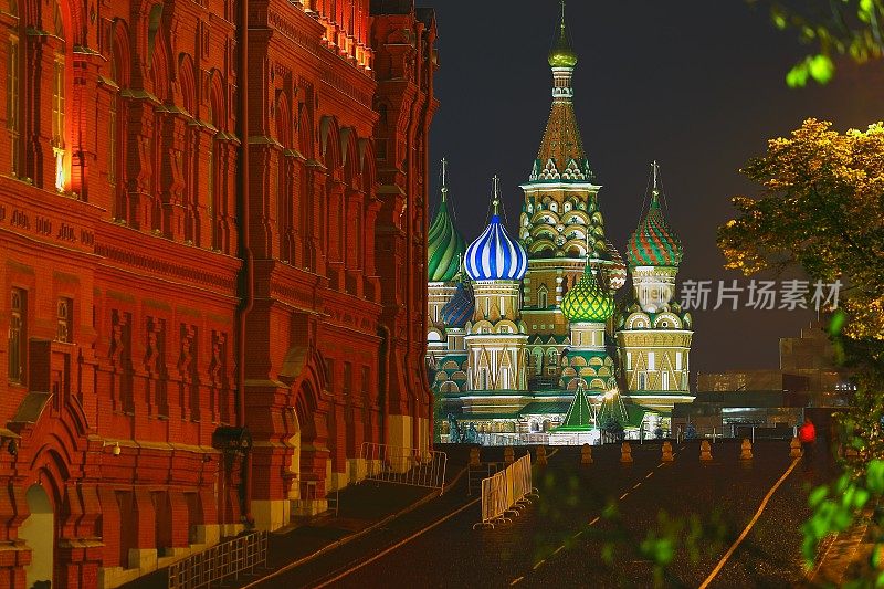 莫斯科克里姆林宫，红场和历史博物馆，俄罗斯